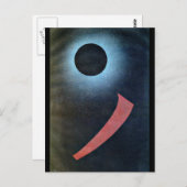 Kandinsky - grijs en zwart, abstracte kunst briefkaart (Voorkant / Achterkant)