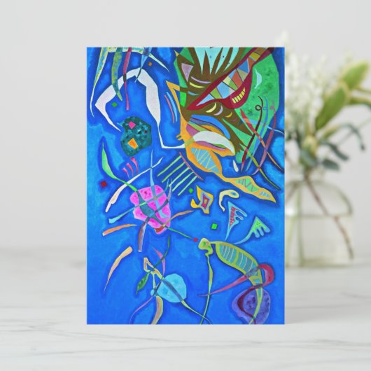 Kandinsky - Groepering, kleurrijk abstract, Kaart (Staand voorkant)