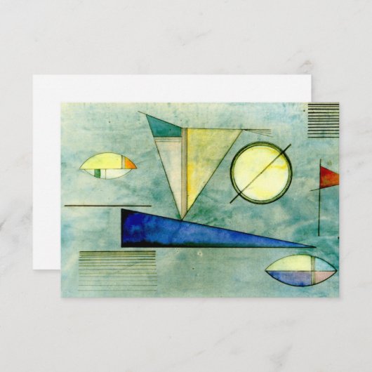 Kandinsky - Haze, abstract kunstwerk, (Voorkant / Achterkant)