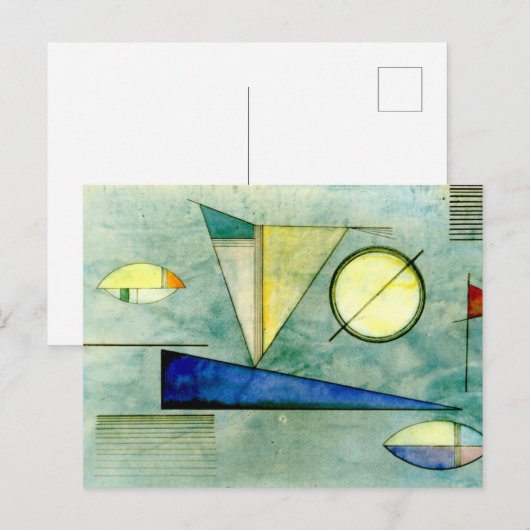 Kandinsky - Haze, abstract kunstwerk, Briefkaart (Voorkant / Achterkant)