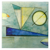 Kandinsky - Haze, abstract kunstwerk, Tegeltje (Voorkant)