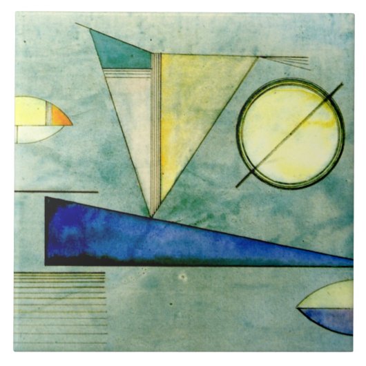 Kandinsky - Haze, abstract kunstwerk, Tegeltje (Voorkant)