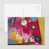 Kandinsky Heavy Red, 1924 Feestdagenkaart (Voorkant / Achterkant)