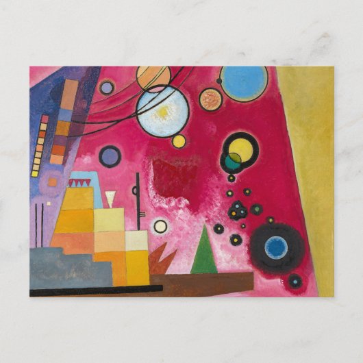 Kandinsky Heavy Red, 1924 Feestdagenkaart (Voorkant)