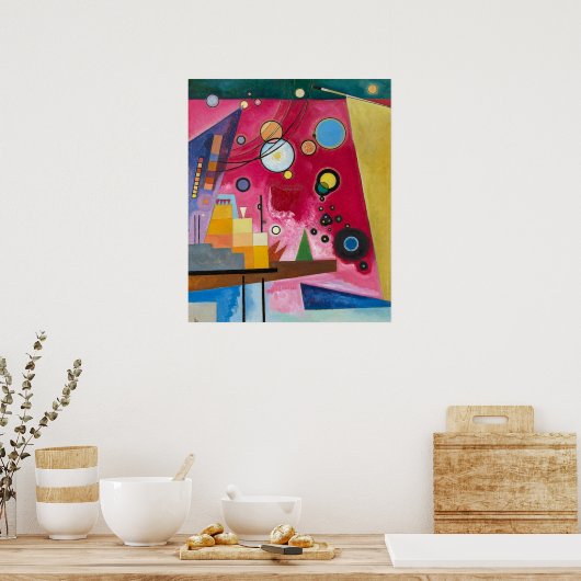 Kandinsky Heavy Red, 1924 Poster (Keuken)