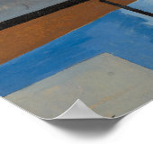 Kandinsky - Heavy Red, beroemd schilderij, Poster (Hoek)