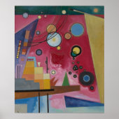 Kandinsky - Heavy Red, beroemd schilderij, Poster (Voorkant)