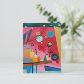 Kandinsky - Heavy Red Briefkaart (Staand voorkant)