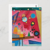 Kandinsky - Heavy Red Briefkaart (Voorkant / Achterkant)