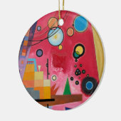 Kandinsky - Heavy Red Keramisch Ornament (Links)