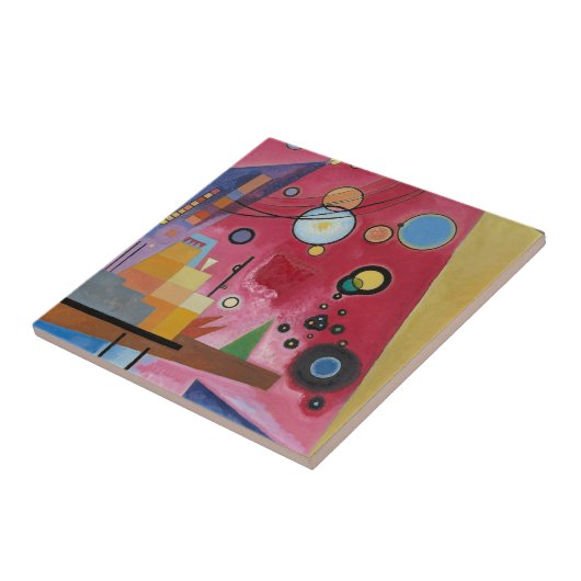 Kandinsky - Heavy Red Tegeltje (Zijkant)