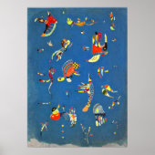 Kandinsky - Hemelblauw Poster (Voorkant)