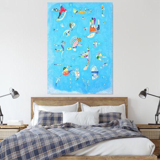 KANDINSKY - HEMELSBLAUW (Bleu de Ciel) - 1940 - Canvas Afdruk (Insitu (Slaapkamer))
