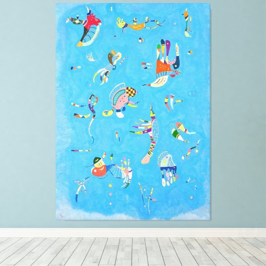 KANDINSKY - HEMELSBLAUW (Bleu de Ciel) - 1940 - Canvas Afdruk (Insitu (Houten vloer))