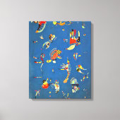 Kandinsky - Hemelsblauw Canvas Afdruk (Voorkant)