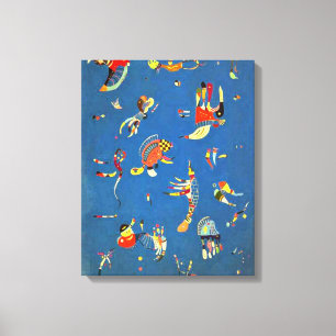 Kandinsky - Hemelsblauw Canvas Afdruk
