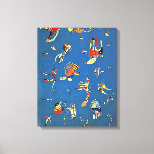 Kandinsky - Hemelsblauw Canvas Afdruk (Voorkant)