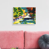 Kandinsky - Herfst in Beieren, Canvas Afdruk (Insitu (Woonkamer))