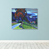 Kandinsky - herfst in Murnau Canvas Afdruk (Insitu (Houten vloer))