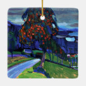 Kandinsky - herfst in Murnau Keramisch Ornament (Achterkant)