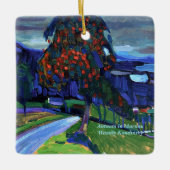 Kandinsky - herfst in Murnau Keramisch Ornament (Voorkant)