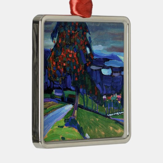 Kandinsky - herfst in Murnau Metalen Ornament (Rechts)