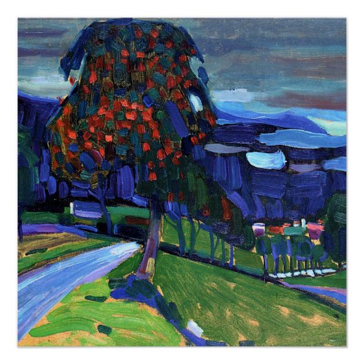 Kandinsky - Herfst in Murnau Perfect Poster (Voorkant)