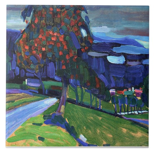 Kandinsky - herfst in Murnau Tegeltje (Voorkant)