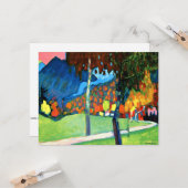 Kandinsky - Herfststudie in Oberau Kaart (Voorkant / Achterkant in situ)