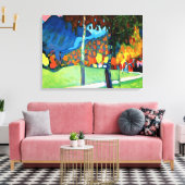 Kandinsky - Herfststudie in Oberau,  kunst Canvas Afdruk (Insitu (Woonkamer))