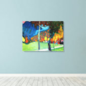 Kandinsky - Herfststudie in Oberau,  kunst Canvas Afdruk (Insitu (Houten vloer))