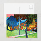 Kandinsky - Herfststudie in Oberau Postercard Briefkaart (Voorkant / Achterkant)