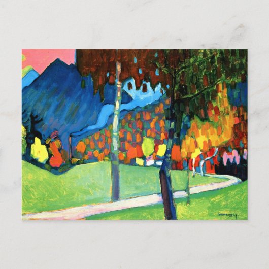 Kandinsky - Herfststudie in Oberau Postercard Briefkaart (Voorkant)