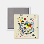 Kandinsky - Het Zee en de zon, populair schilderij Magneet (Voorkant / Achterkant)