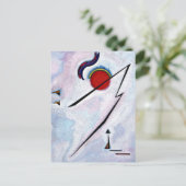 Kandinsky - Hoekige Lijn Briefkaart (Staand voorkant)