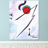 Kandinsky - Hoekige Lijn Canvas Afdruk (Insitu (Houten vloer))