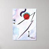 Kandinsky - Hoekige Lijn Canvas Afdruk (Voorkant)
