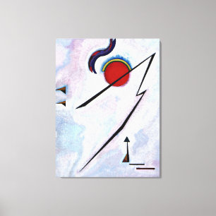 Kandinsky - Hoekige Lijn Canvas Afdruk