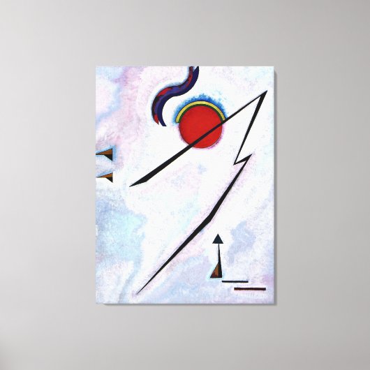 Kandinsky - Hoekige Lijn Canvas Afdruk (Voorkant)