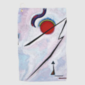 Kandinsky - Hoekige Lijn Golfhanddoek (Voorkant)