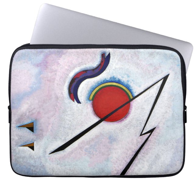 Kandinsky - Hoekige lijn Laptop Sleeve (Voorkant)