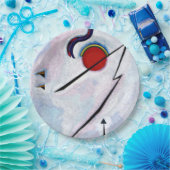 Kandinsky - Hoeklijn Papieren Bordje (Feest)