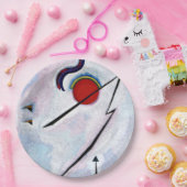 Kandinsky - Hoeklijn Papieren Bordje (Feest)