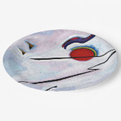 Kandinsky - Hoeklijn Papieren Bordje (Gekanteld)