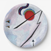 Kandinsky - Hoeklijn Papieren Bordje (Voorkant)