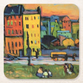 Kandinsky - Houses in München, Kartonnen Onderzetters (Voorkant)