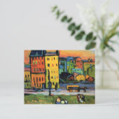 Kandinsky - Huizen in het Briefkaart München (Staand voorkant)
