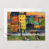 Kandinsky - Huizen in het Briefkaart München (Voorkant / Achterkant)