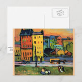 Kandinsky - Huizen in München Briefkaart (Voorkant / Achterkant)