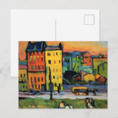 Kandinsky - Huizen in München, Briefkaart (Voorkant / Achterkant)